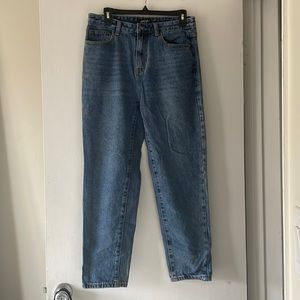 Nasty Gal High Rise High Waisted Blue Denim Jean